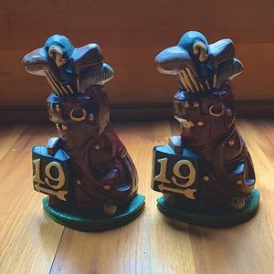 Golf Club Book Ends